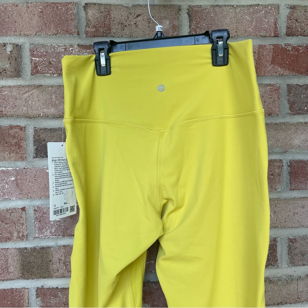 Lululemon yellow Align High Rise Leggings 28” inseam NWT 12 - Picture 4 of 10